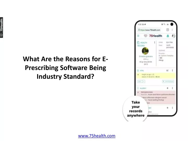 what are the reasons for e prescribing software