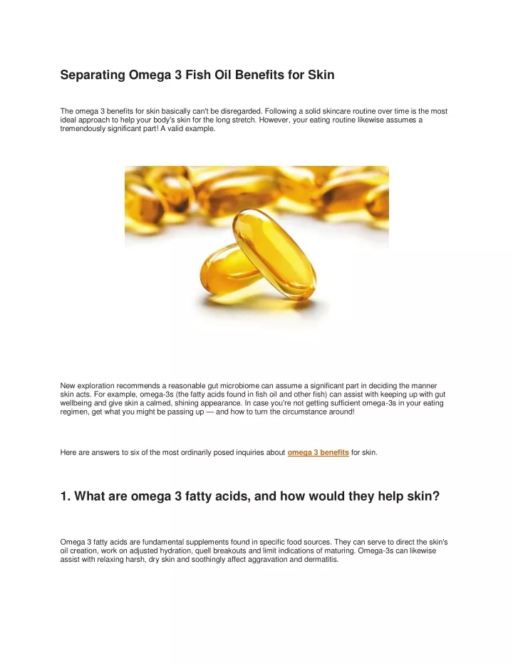 separating omega 3 fish oil benefits for skin