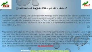 how to check zomato ipo application status