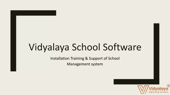 vidyalaya school software