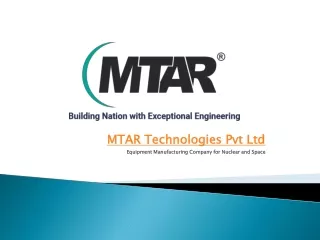 MTAR Technologies  - Ball Screws and Roller Screws - Space - ISRO