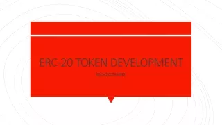 ERC20 Token Development Company
