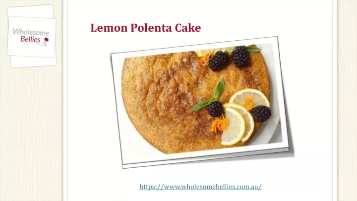 lemon polenta cake