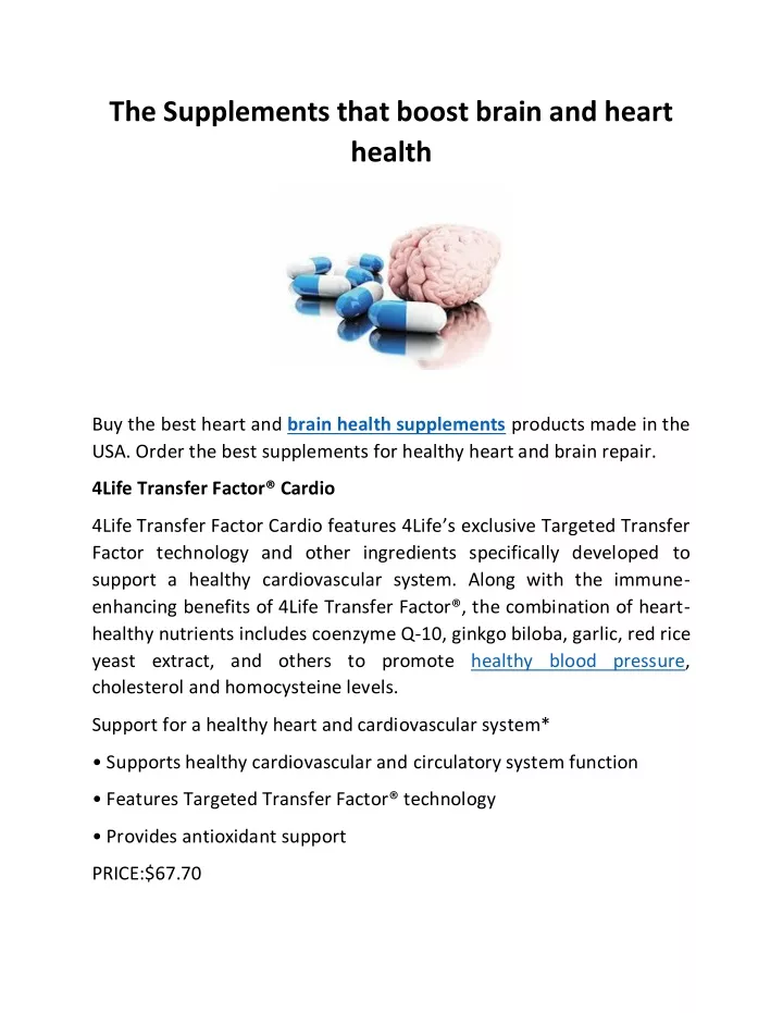 the supplements that boost brain and heart health