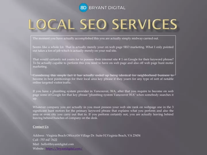 local seo services