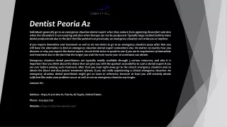 dentist peoria az