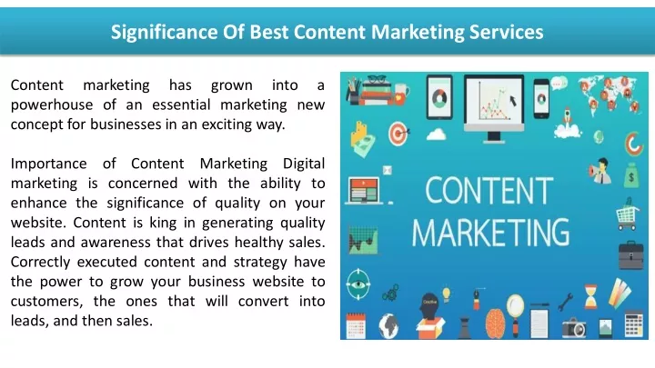 significance of best content marketing services