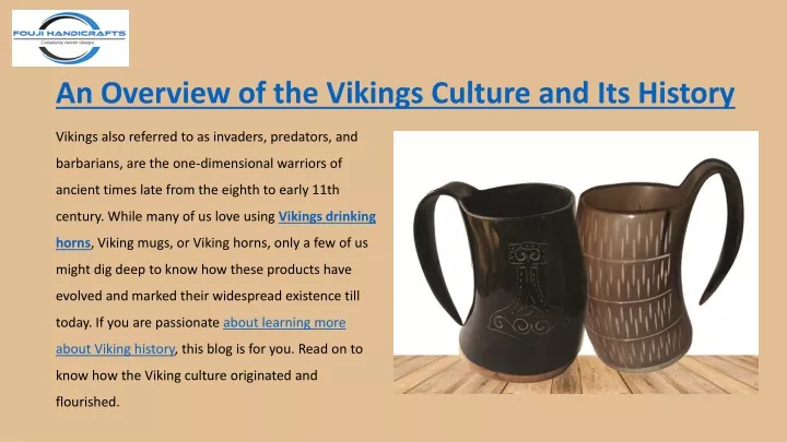an overview of the vikings culture and its history