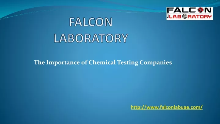 the importance of chemical testing companies