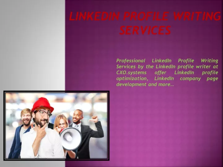 linkedin profile writing services