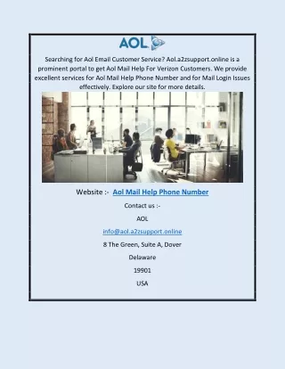 Aol Mail Help Phone Number | Aol.a2zsupport.online
