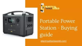 Portable Power Station - Buying guide