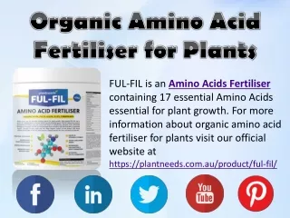 Organic Amino Acid Fertiliser for Plants - PlantNeeds.com.au