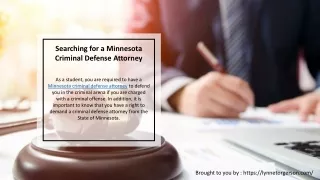 Searching for a Minnesota Criminal Defense Attorney