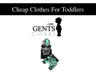 Cheap Clothes For Toddlers