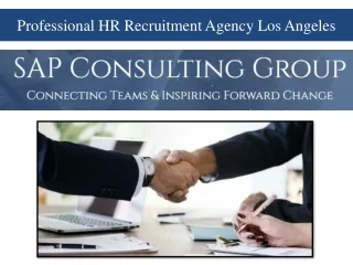 Professional HR Recruitment Agency Los Angeles