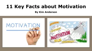 11 key facts about motivation