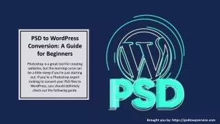 psd to wordpress conversion a guide for beginners