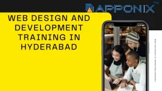 WEB DESIGN AND DEVELOPMENT TRAINING IN HYDERABAD