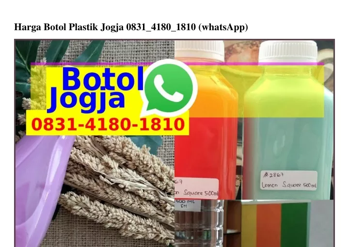 harga botol plastik jogja 0831 4180 1810 whatsapp