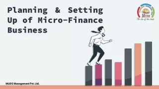 planning setting up of micro finance business