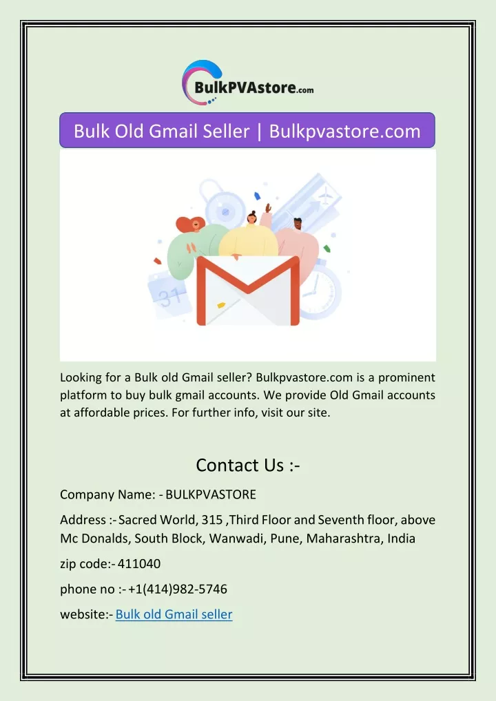 bulk old gmail seller bulkpvastore com