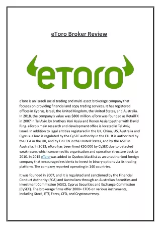 etoro broker review