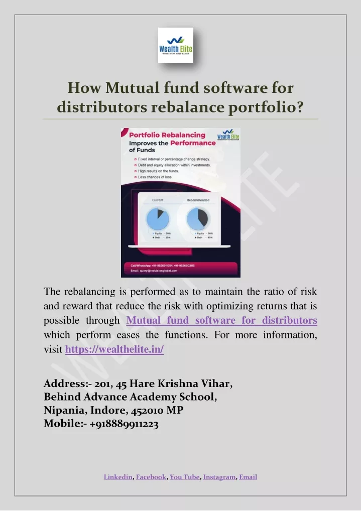 how mutual fund software for distributors