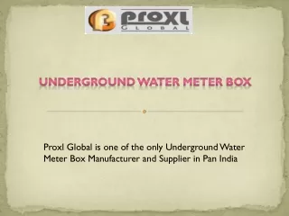 underground water meter box