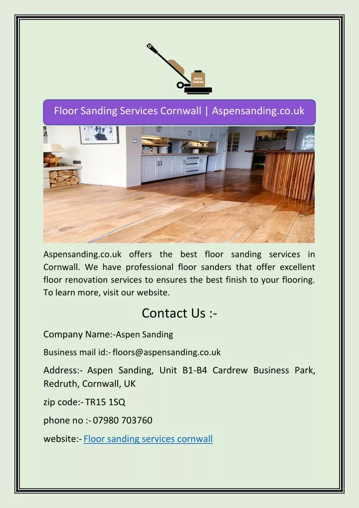 floor sanding services cornwall aspensanding co uk
