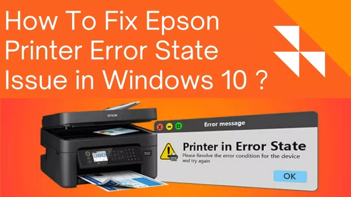 how to fix epson printer error state issue