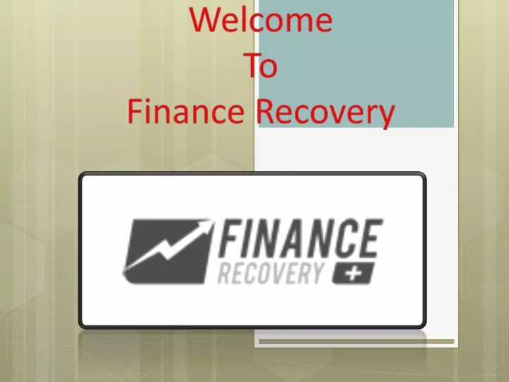 welcome to finance recovery