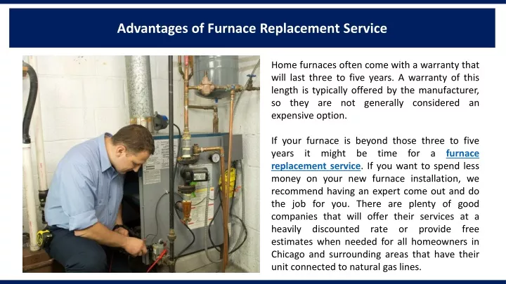 advantages of furnace replacement service