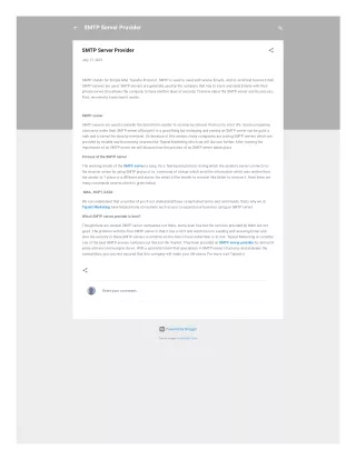 smtp server provider