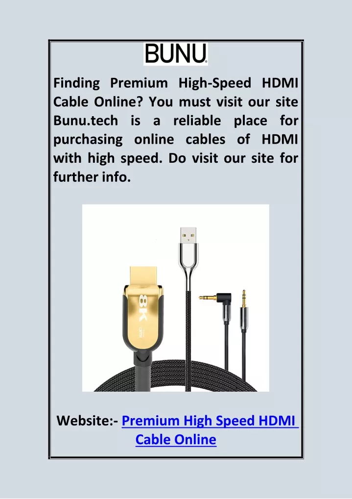 finding premium high speed hdmi cable online