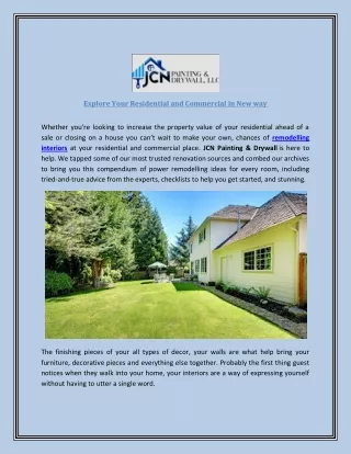 explore your residential and commercial in new way