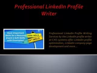 Professional Linkedin Profile Writer
