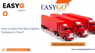 How to Select the Best Logistics Company in Pune