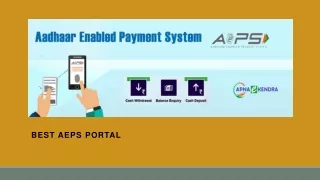 best aeps portal