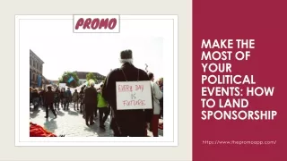 Make the Most of Your Political Events How to Land Sponsorship