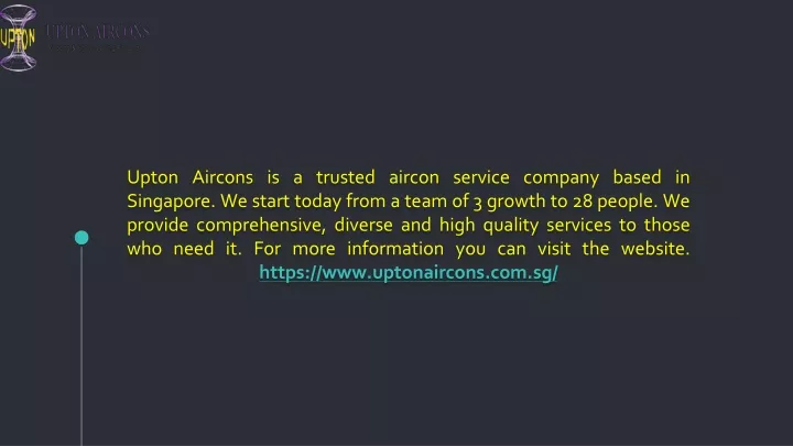 upton aircons is a trusted aircon service company