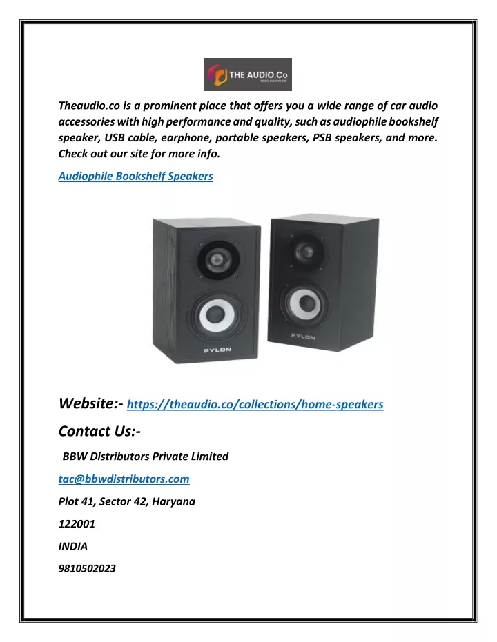 theaudio co is a prominent place that offers