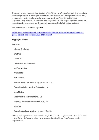Single Use Circular Stapler Market