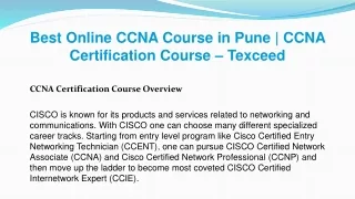 best online ccna course in pune ccna certification course texceed