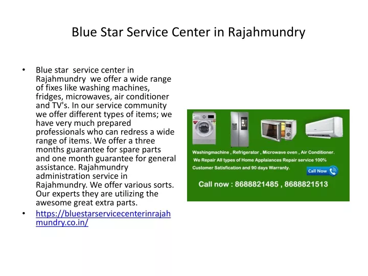 blue star service center in rajahmundry