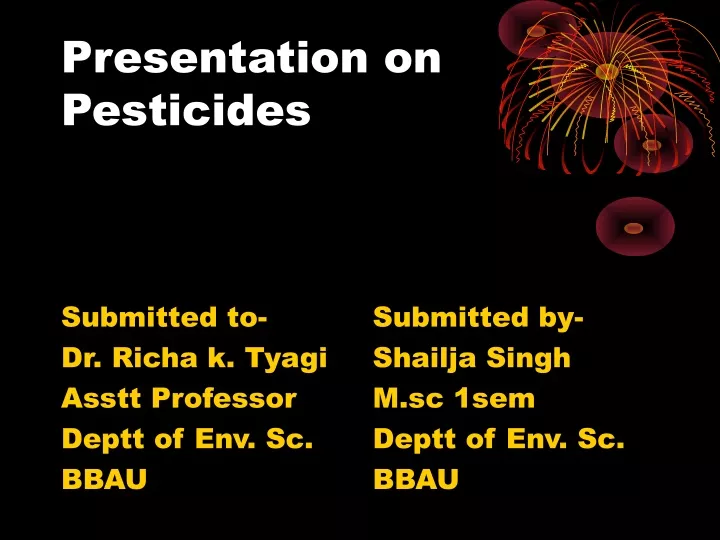 presentation on pesticides