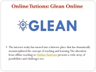 online tutions