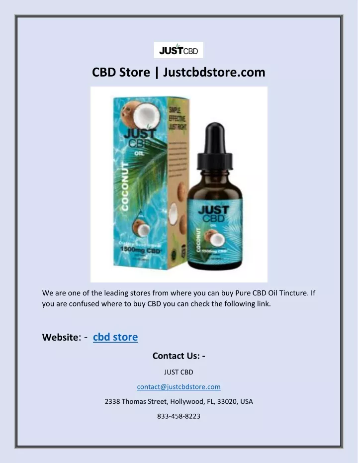 cbd store justcbdstore com