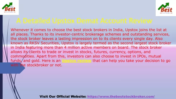 a detailed upstox demat account review