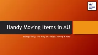 handy moving items in au